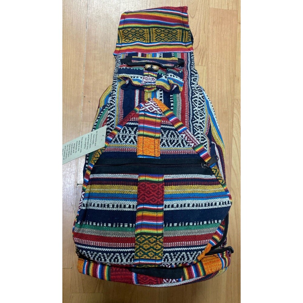 Convertible Cotton Bohemian Festival Compact Travel Nepal Backpack Bag
